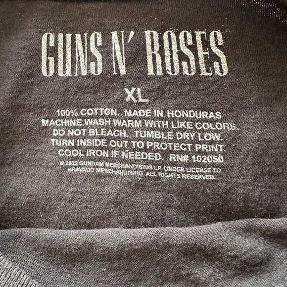 Men's Guns N' Roses Branded Short Sleeve Graphic T-Shirt Tee Black SZ XL - Picture 4 of 8